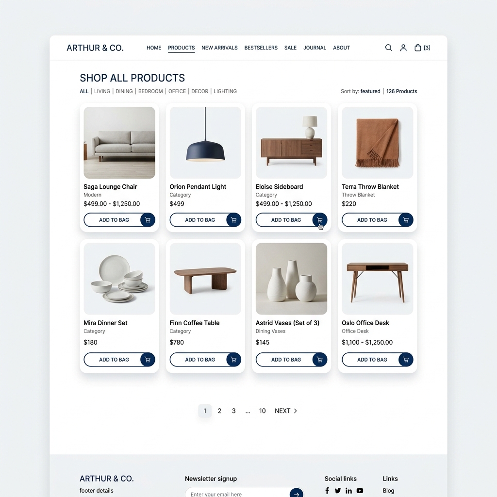 Muestra de proyecto: Catálogo de Productos Industriales